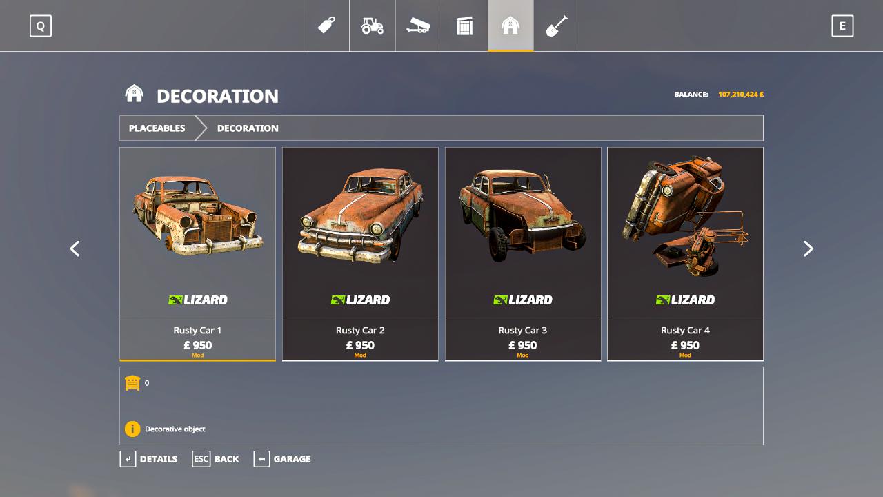 Rusty Cars Collection