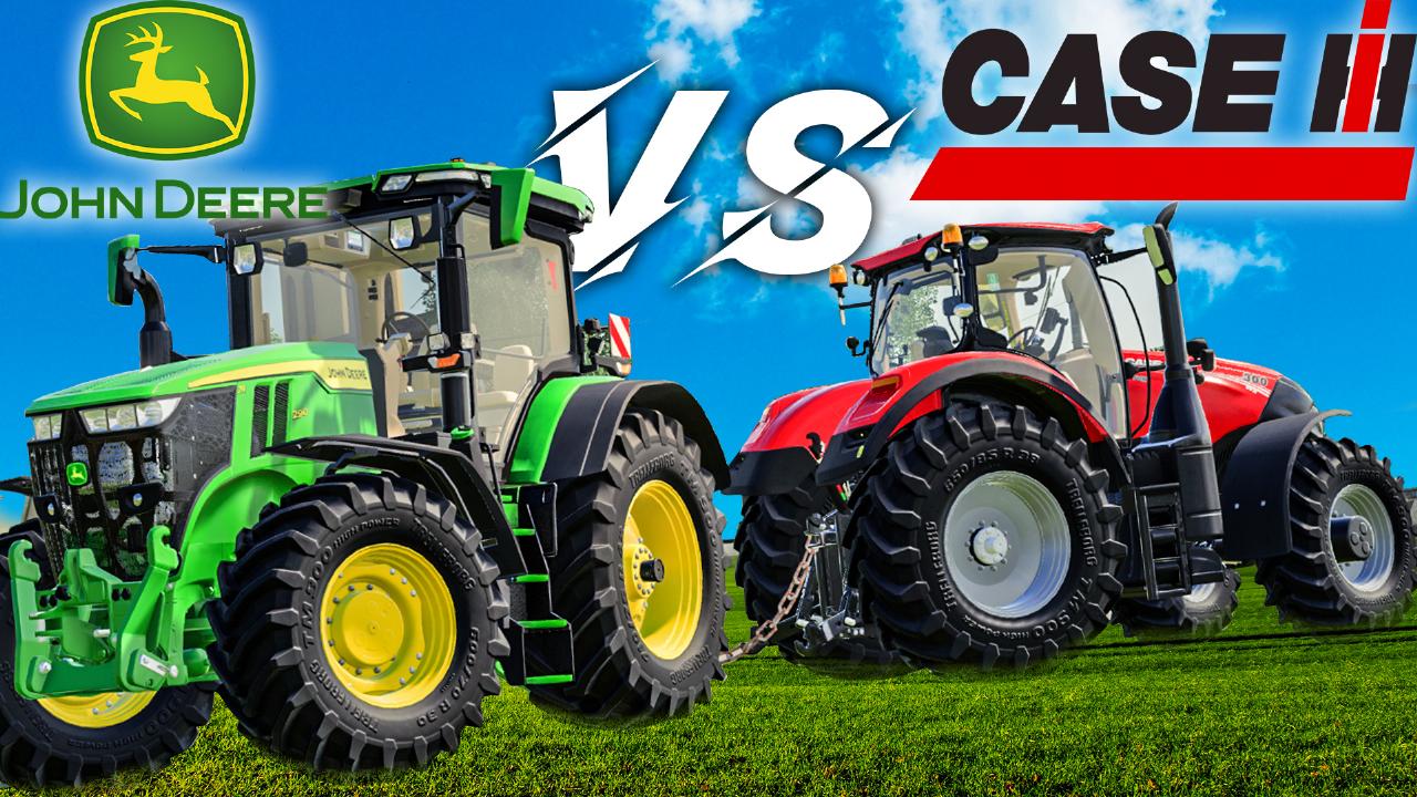 John Deere VS Case IH (Tractor Contest)