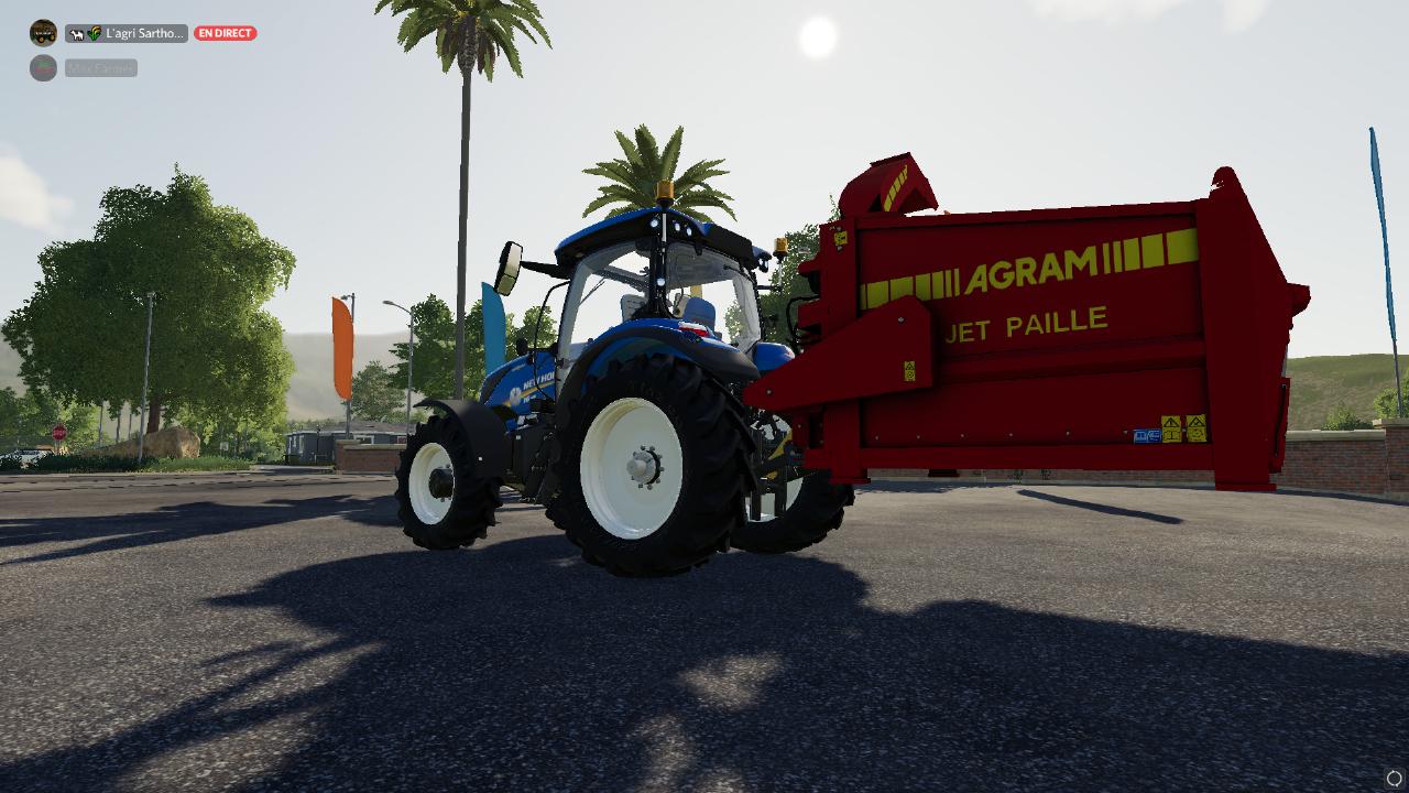 Agram straw blower