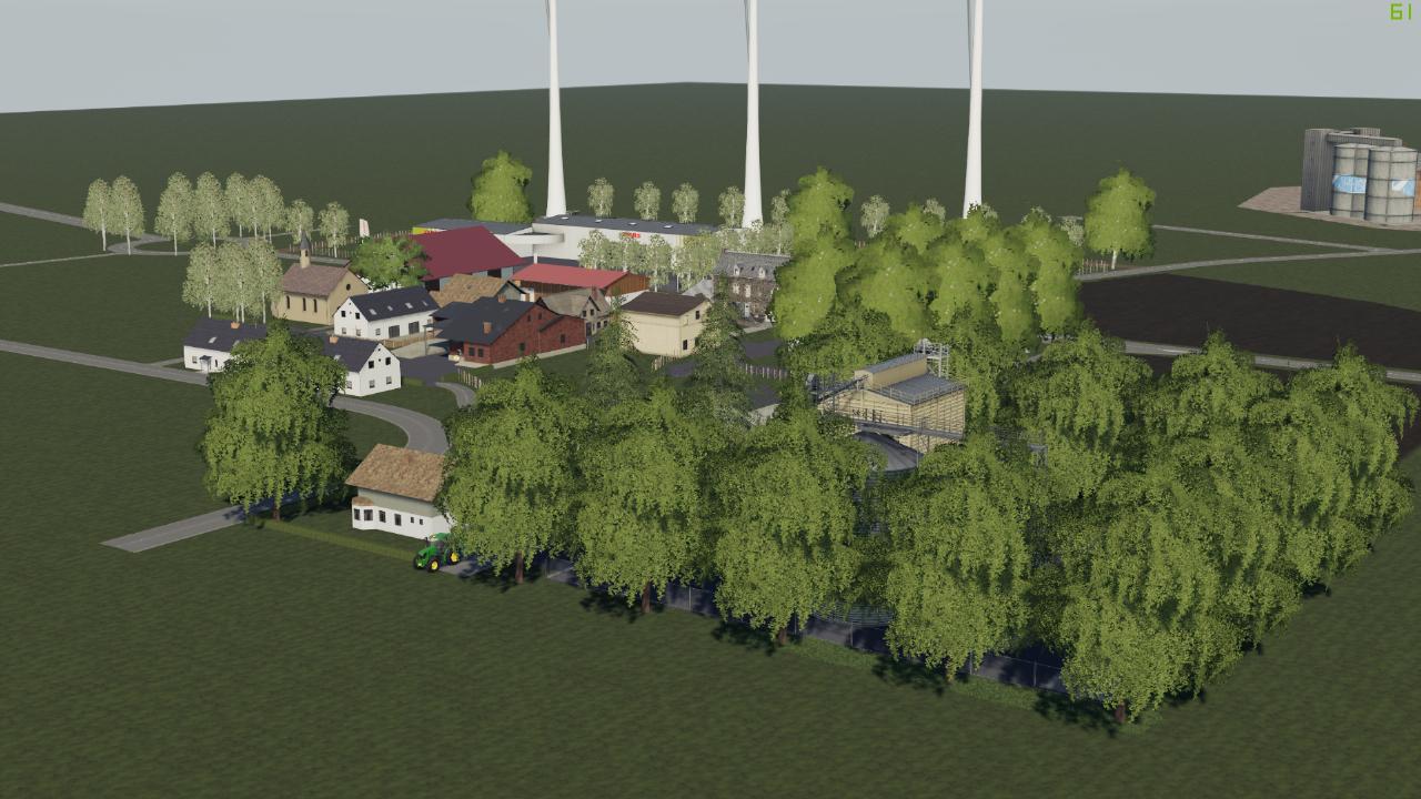 The village ends quietly