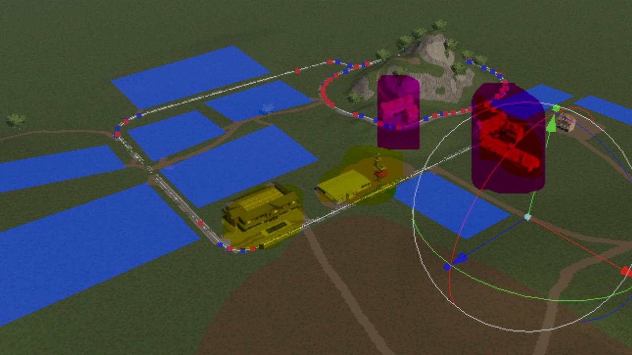The beginning: creation of the land, small town, fields