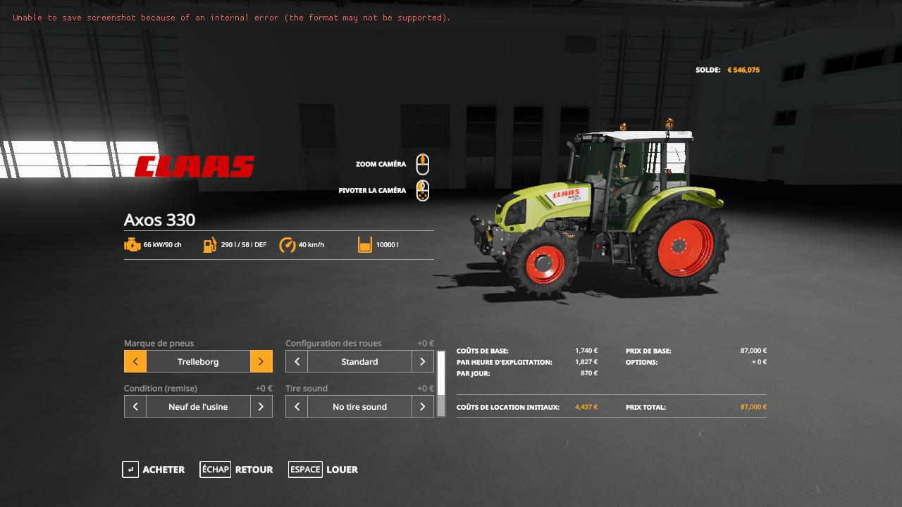 CLAAS Axos 330