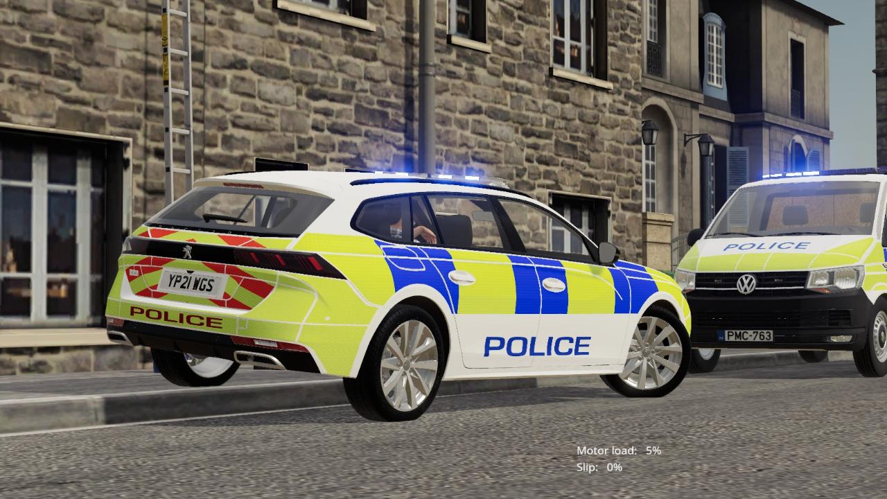 Nouveau skin Peugeot de la police britannique