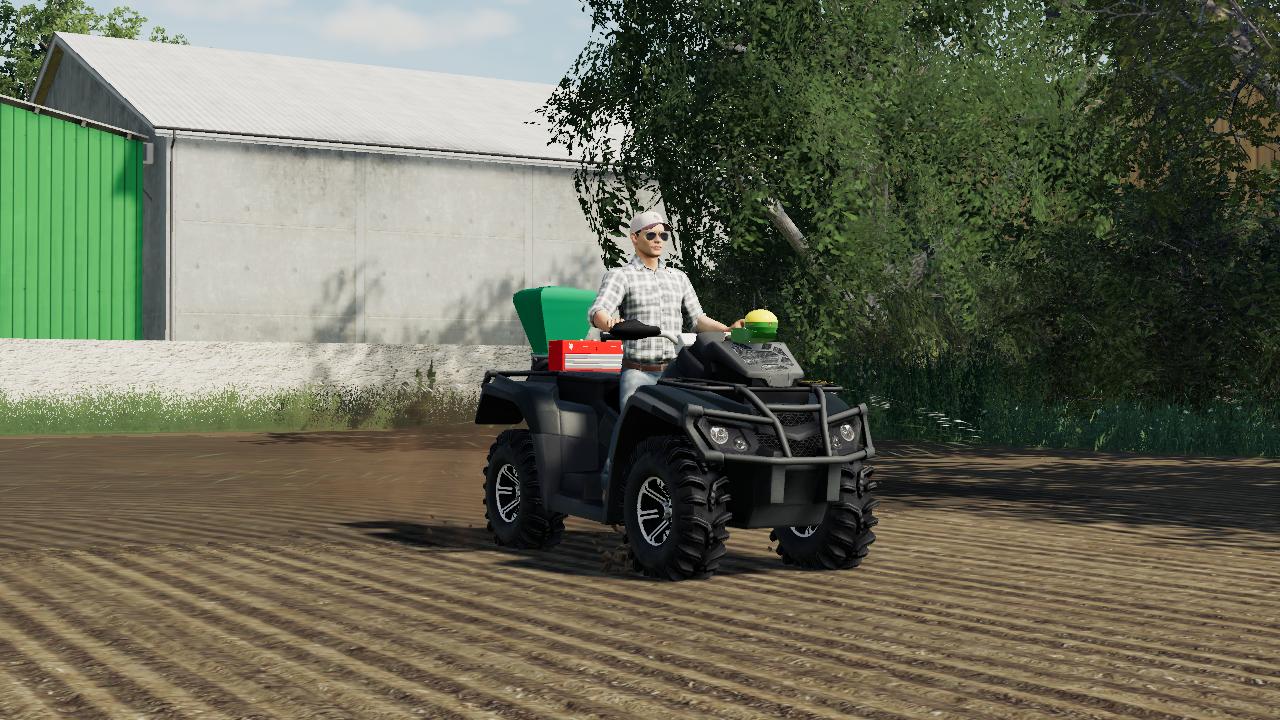 Quad Avec Epandeur Delimbe