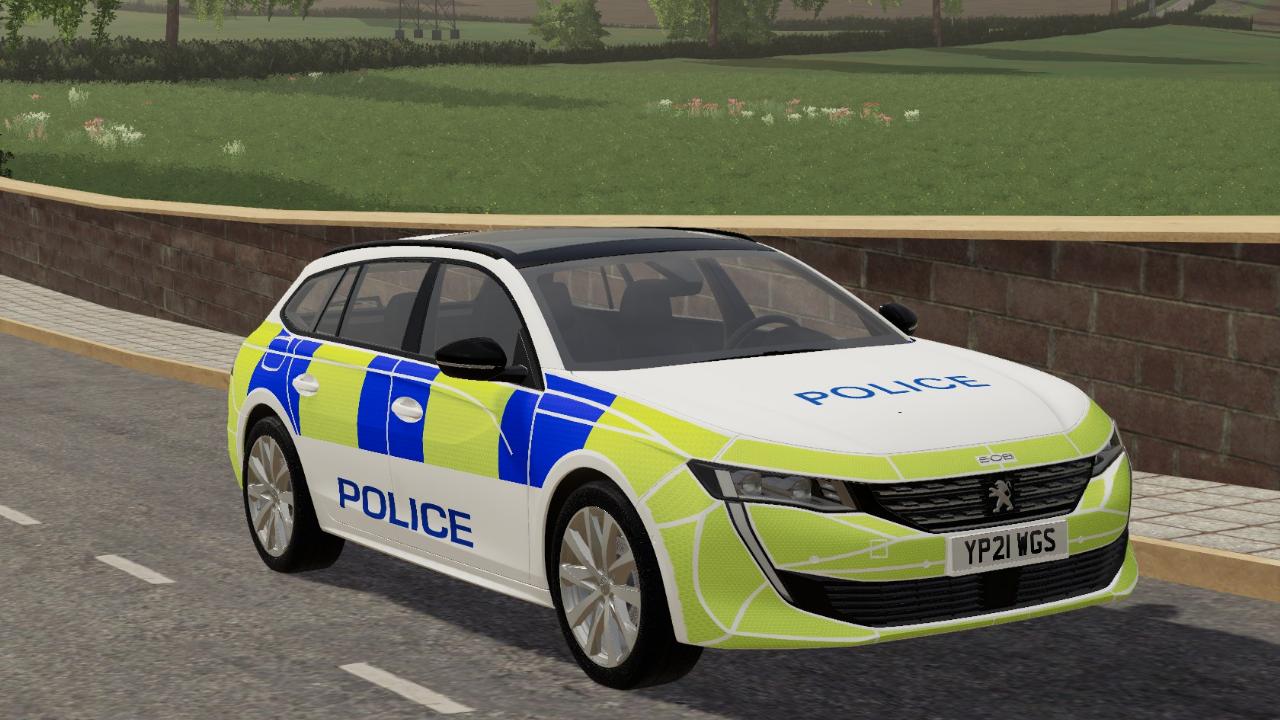 Nouveau skin Peugeot de la police britannique