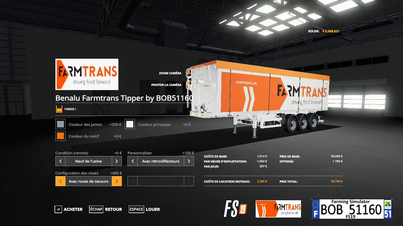 Benalu Farmtrans Tipper