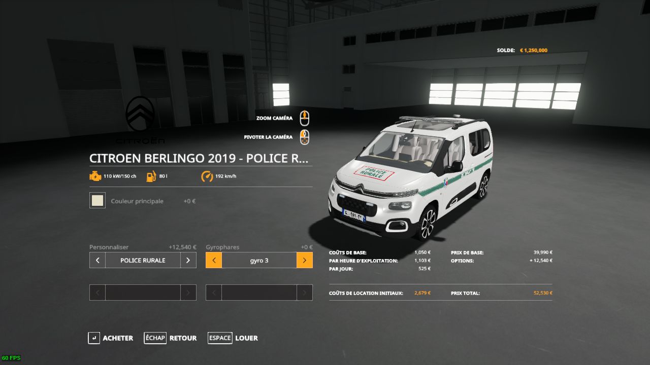 Citroën Berlingo (Police rurale)