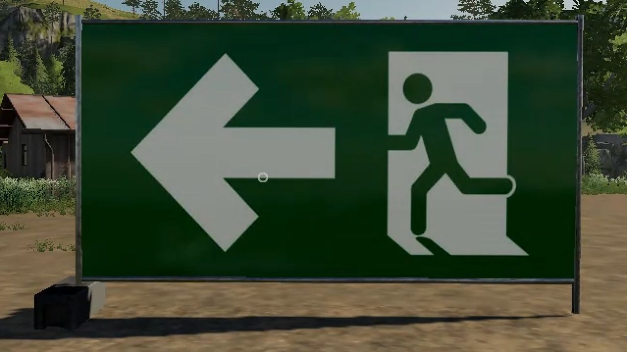 Emergency exit fence