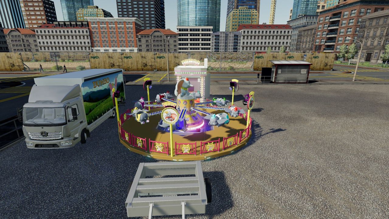 Functional dumbo children's carousel