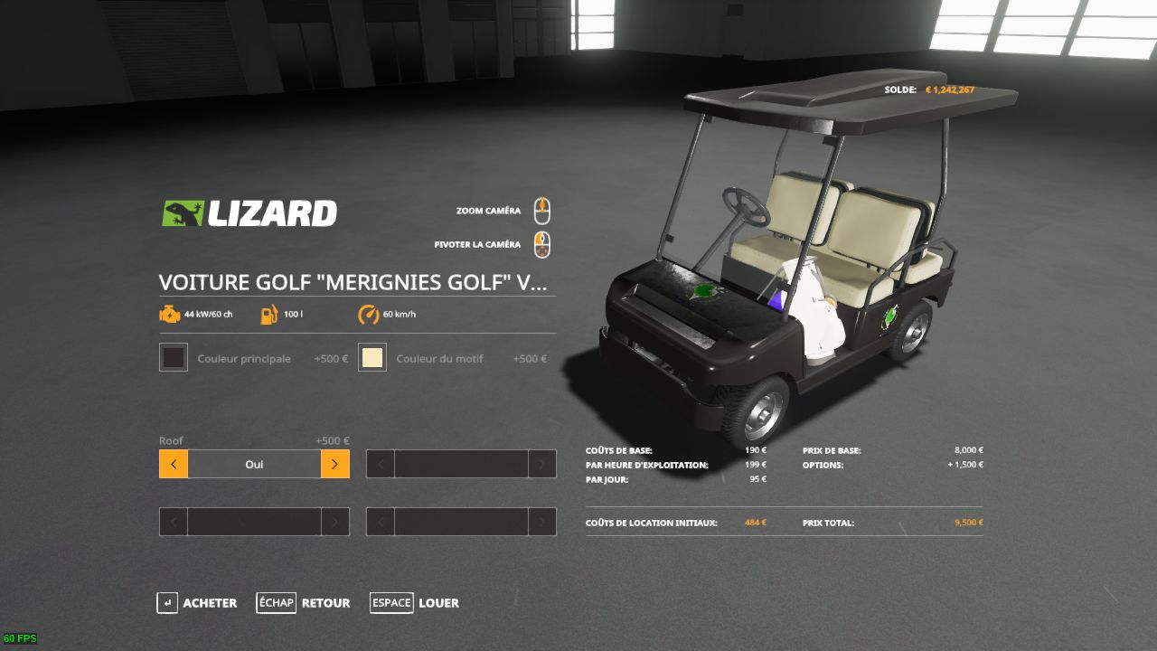 Golf Cart - "Mérignas Golf Country Club"