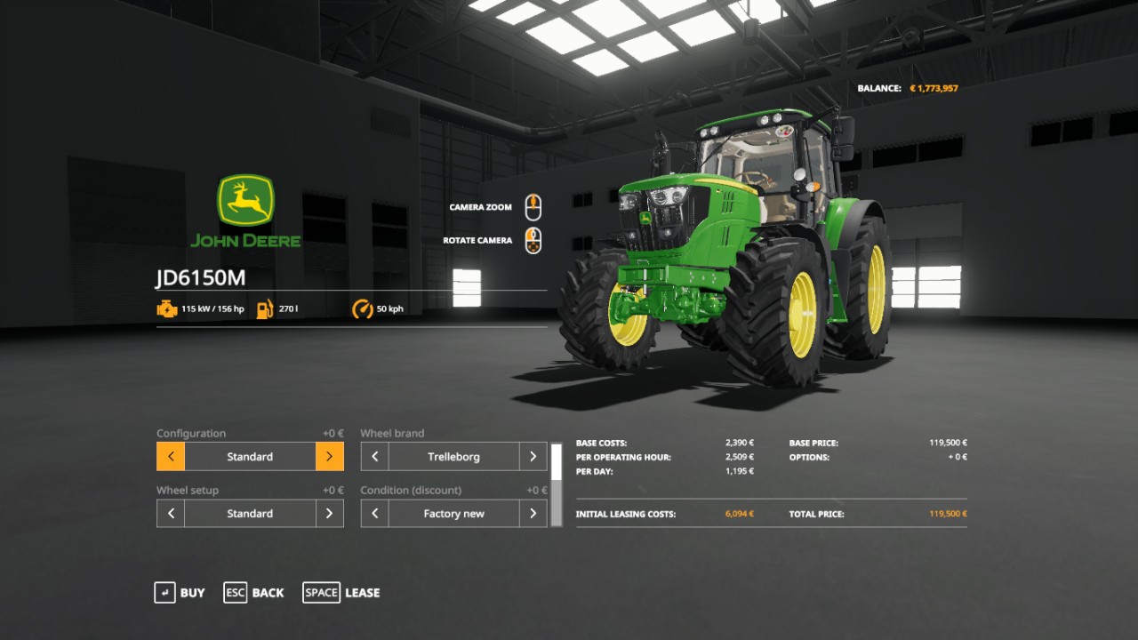 John Deere 6150M EU