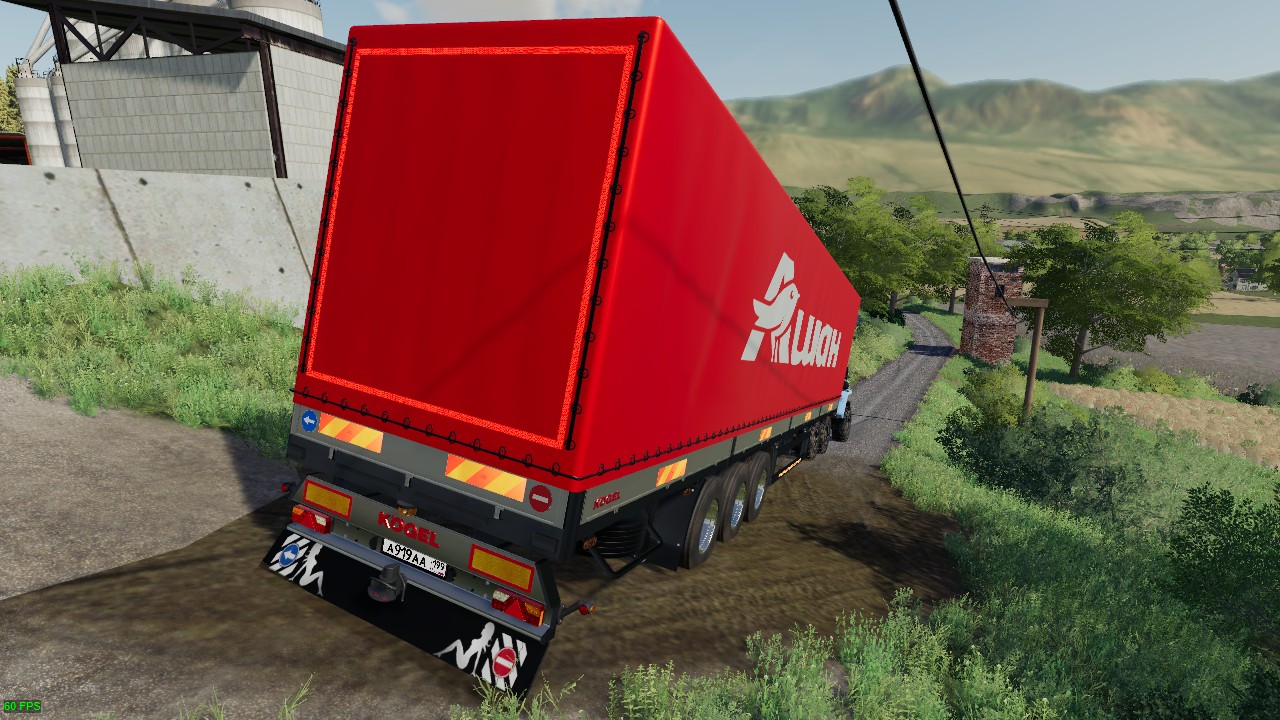 Kogel autoload trailer Auchan Russia