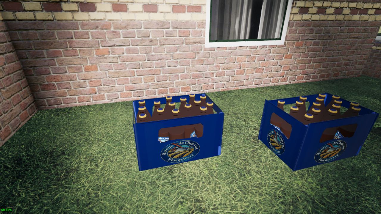 Placeable beer pack