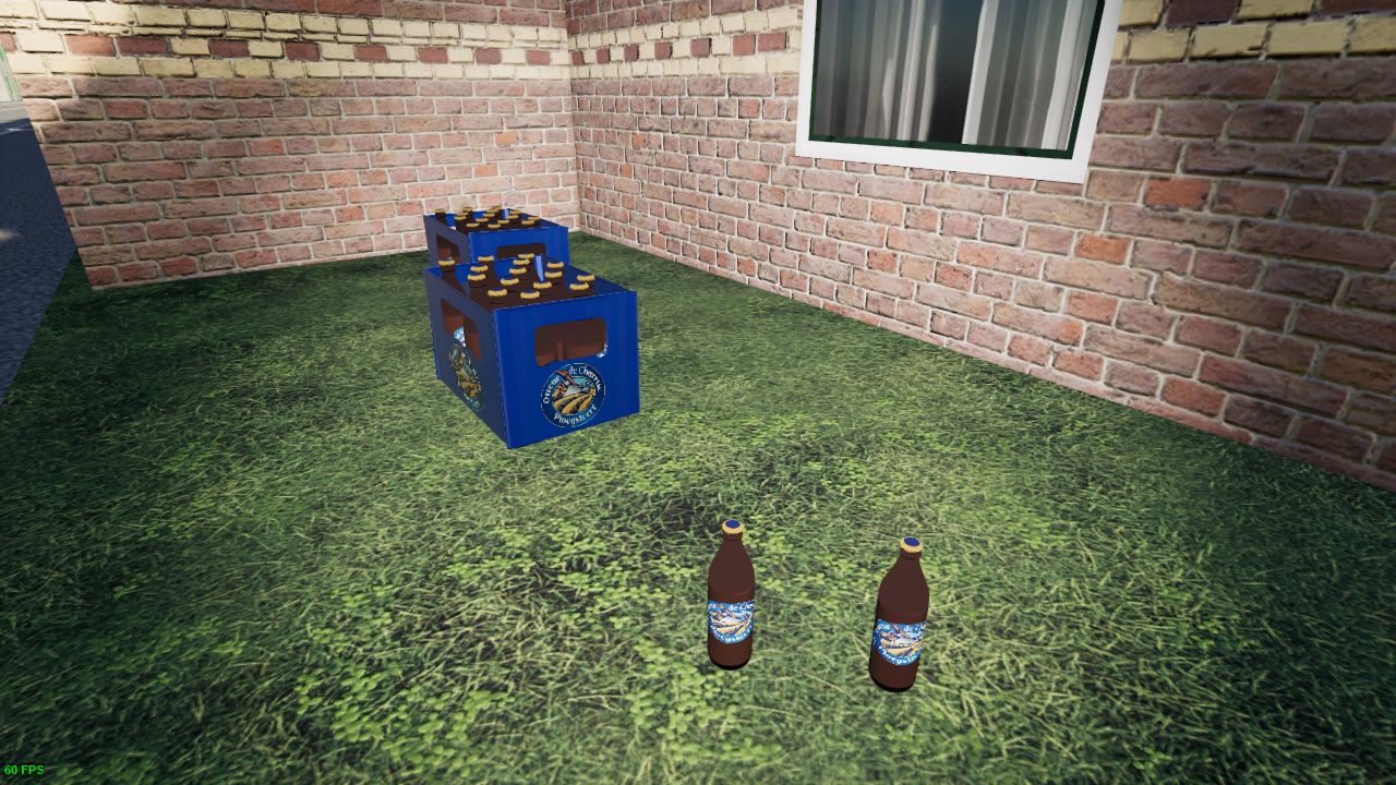 Placeable beer pack