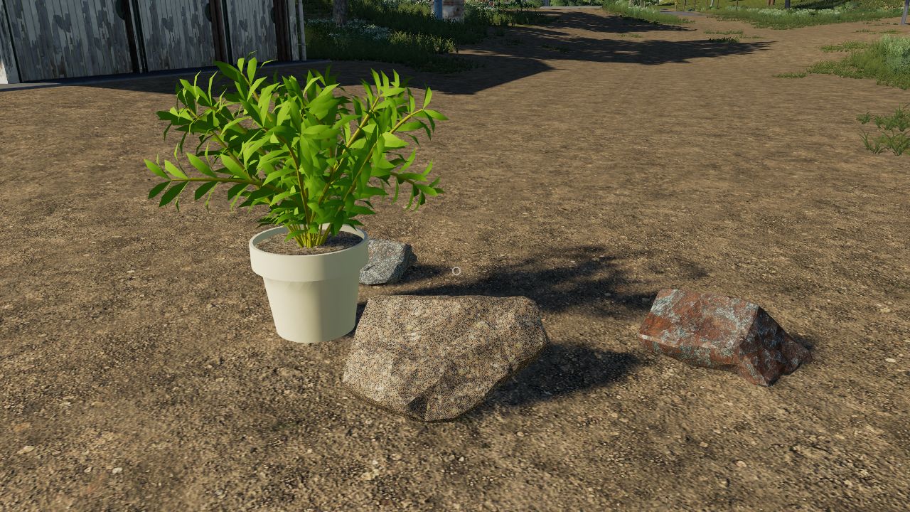 Placeable Flowerpots & Rocks