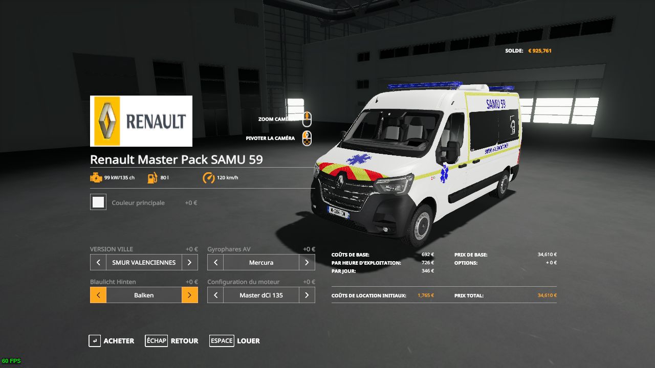 Renault Master - SAMU 59 Lille
