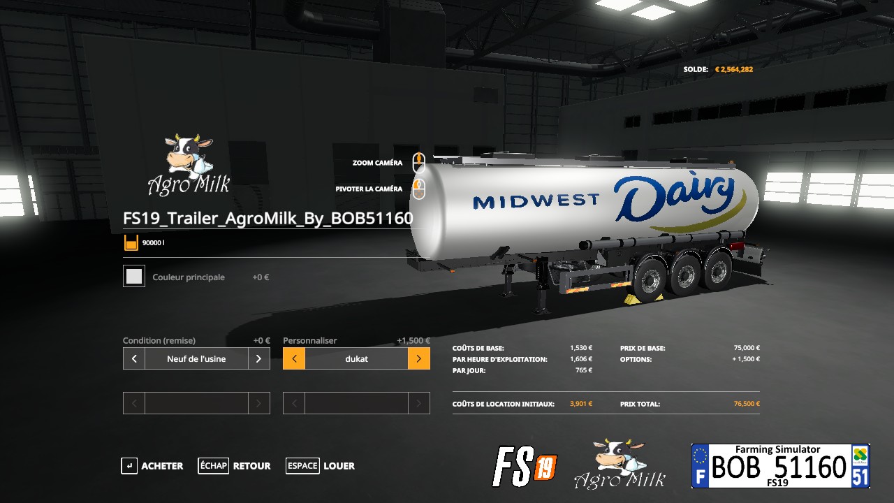 Trailer AgroMilk