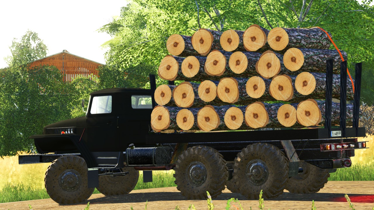 Camión de troncos Ural 375