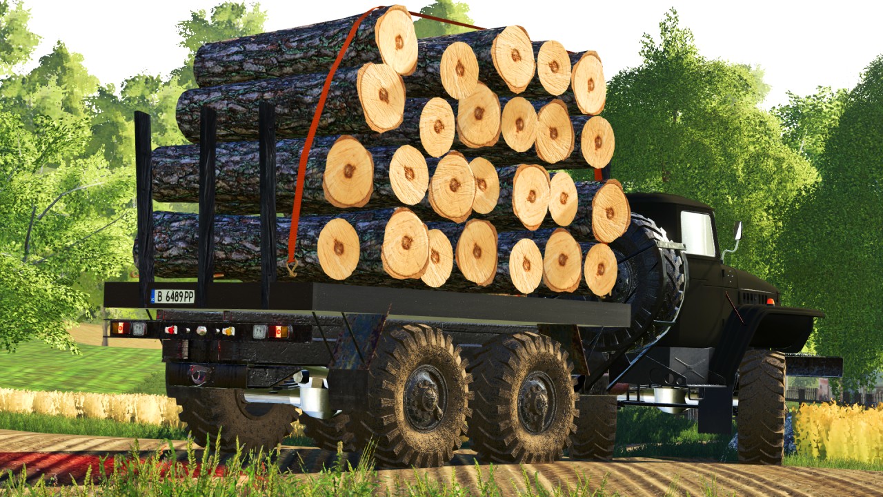 Ural 375 Holztransporter