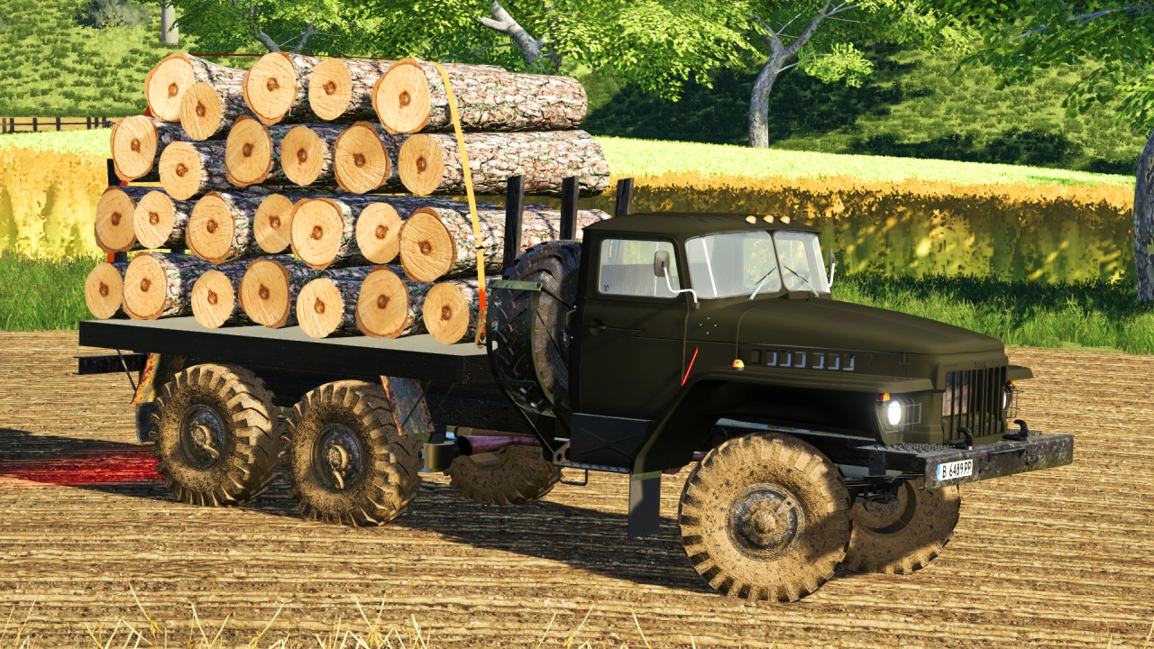 Ural 375 Ciężarówka do przewozu drewna