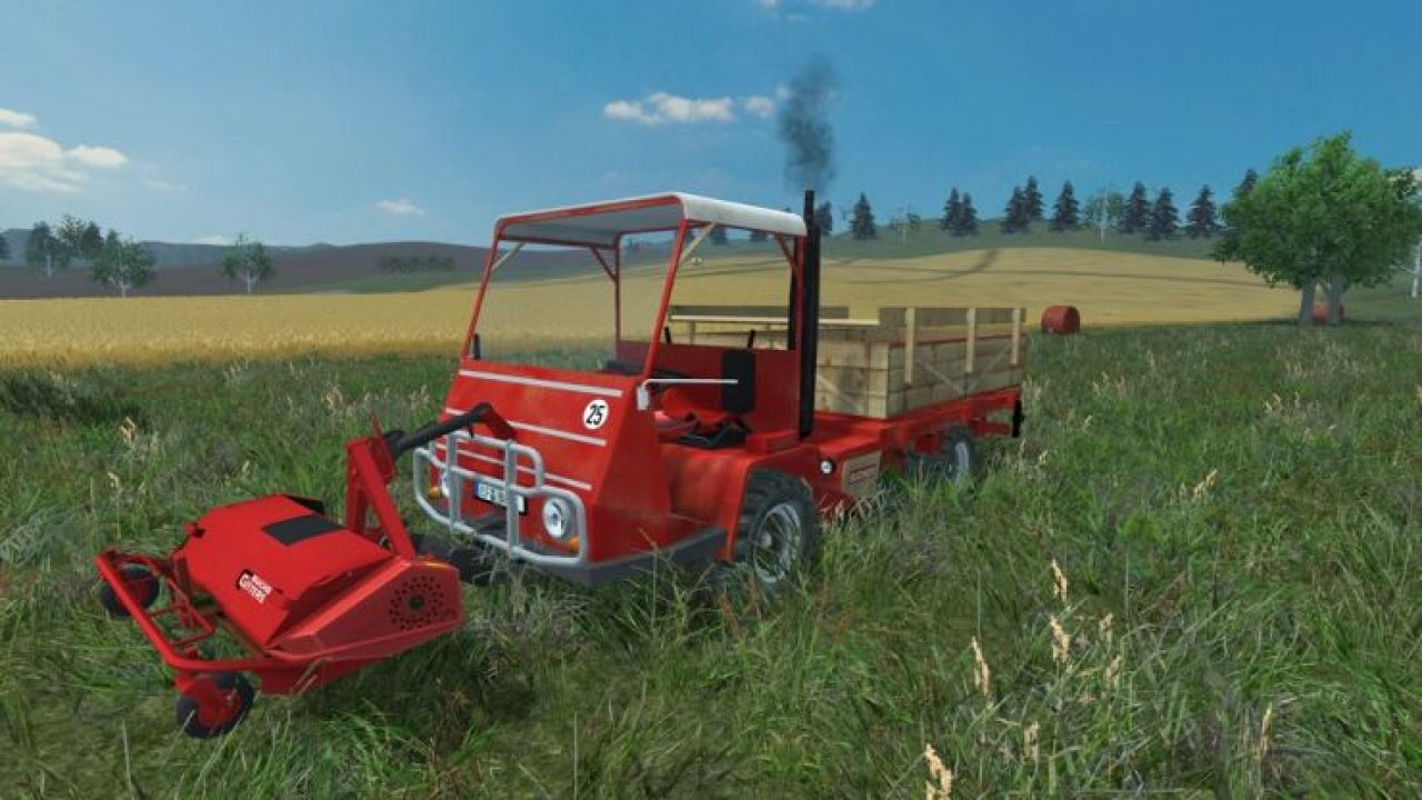 Bucher TRL 2600 Flatbed and Mower