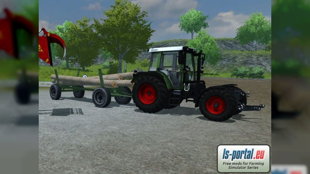 Fendt wood trailer