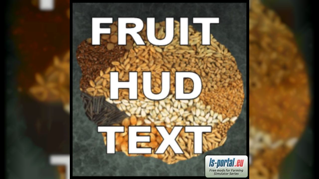 FruitHudText Mod