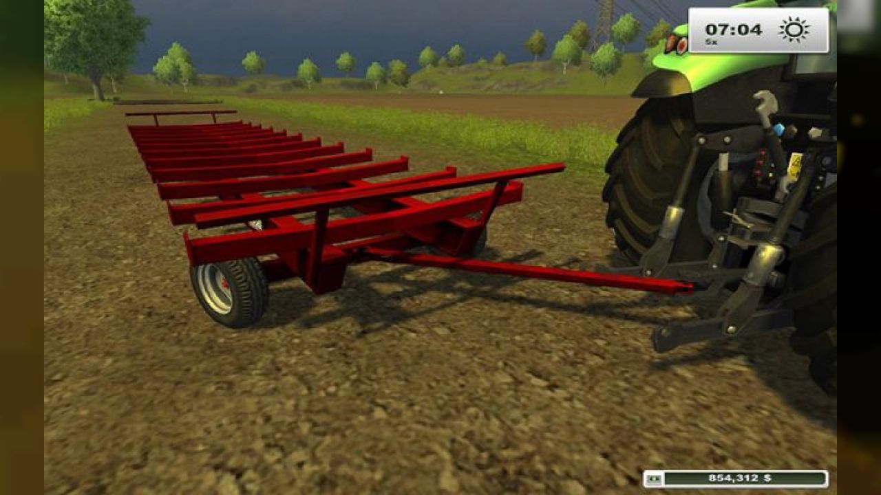 JBM Round Bale Trailer v1.0 fixed