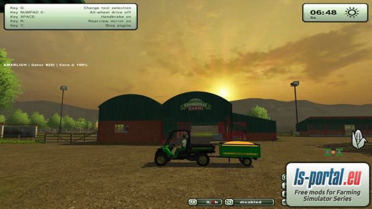 John Deere Gator 825i with Trailer v2.1