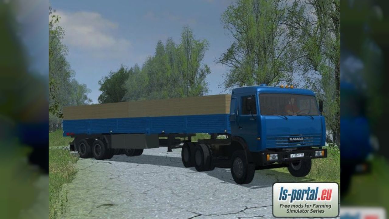 Kamaz 54115 with trailer