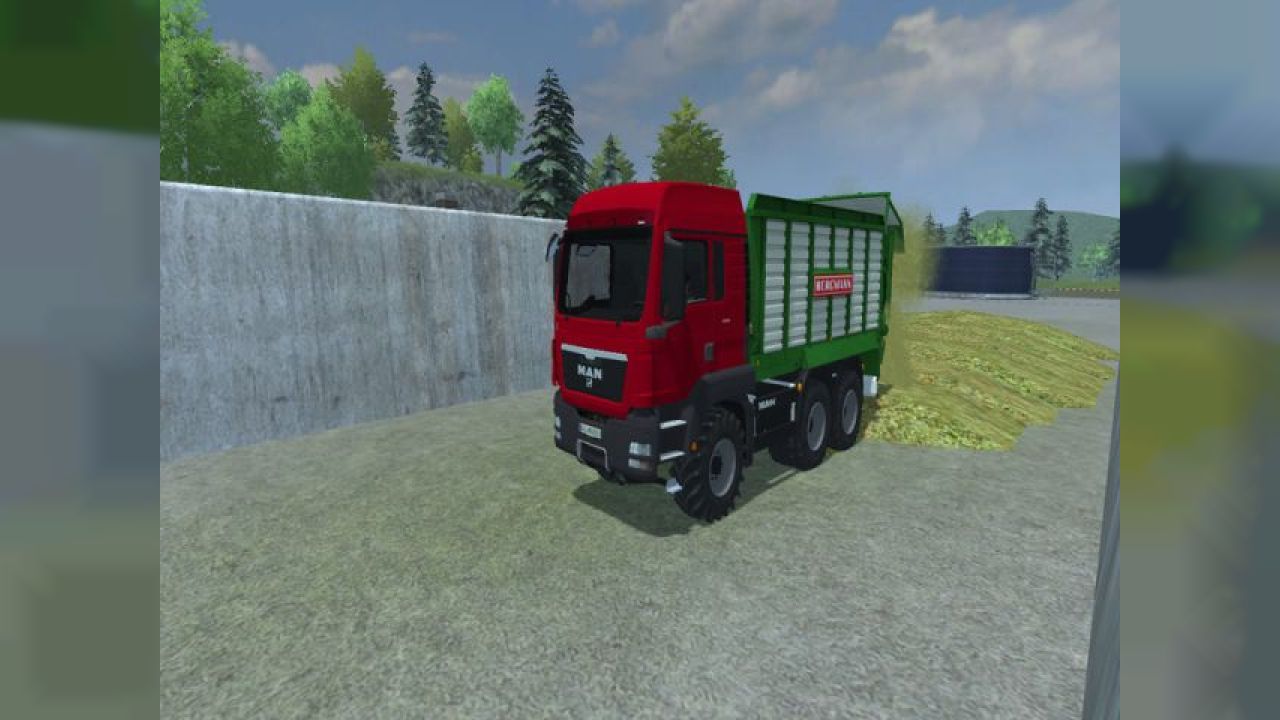 MAN with chaff container