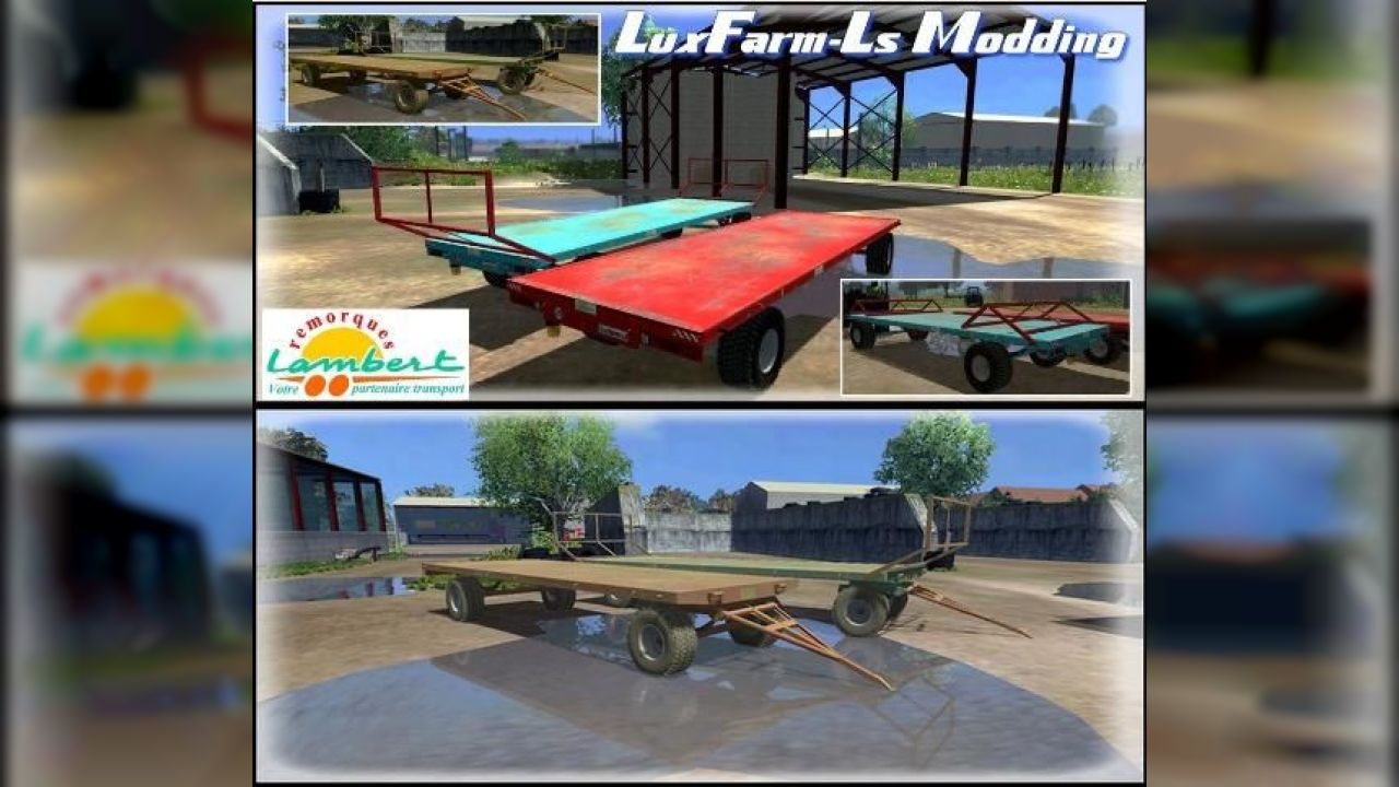 Pack bale trailers Lambert RBR8 v2.0