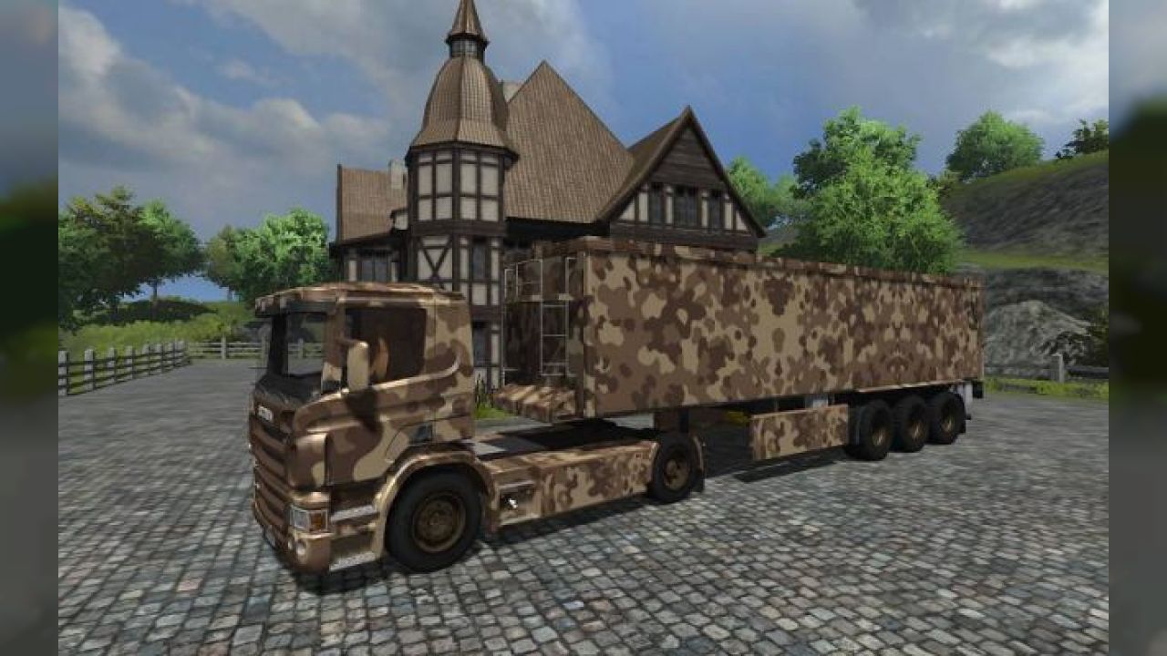 Scania-Kröger-Sattelzug "Desert"