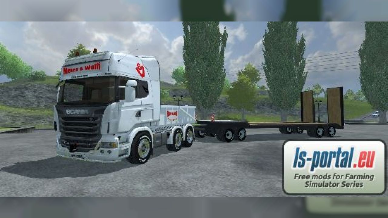 Scania R730SV + Tieflader