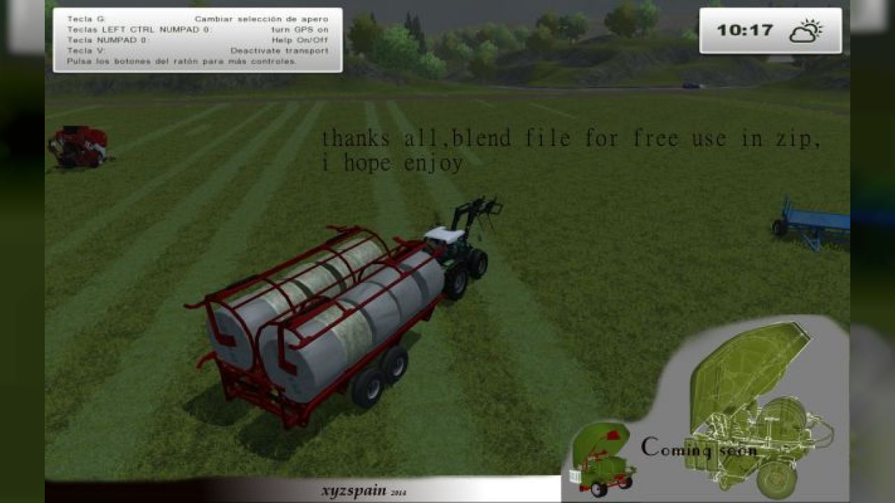Transport round bale v3