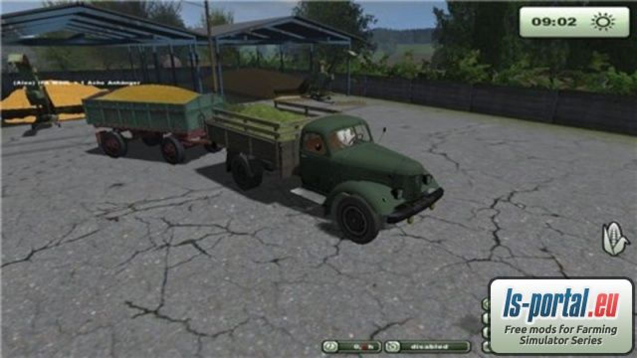 ZIL 164 and D55 trailer