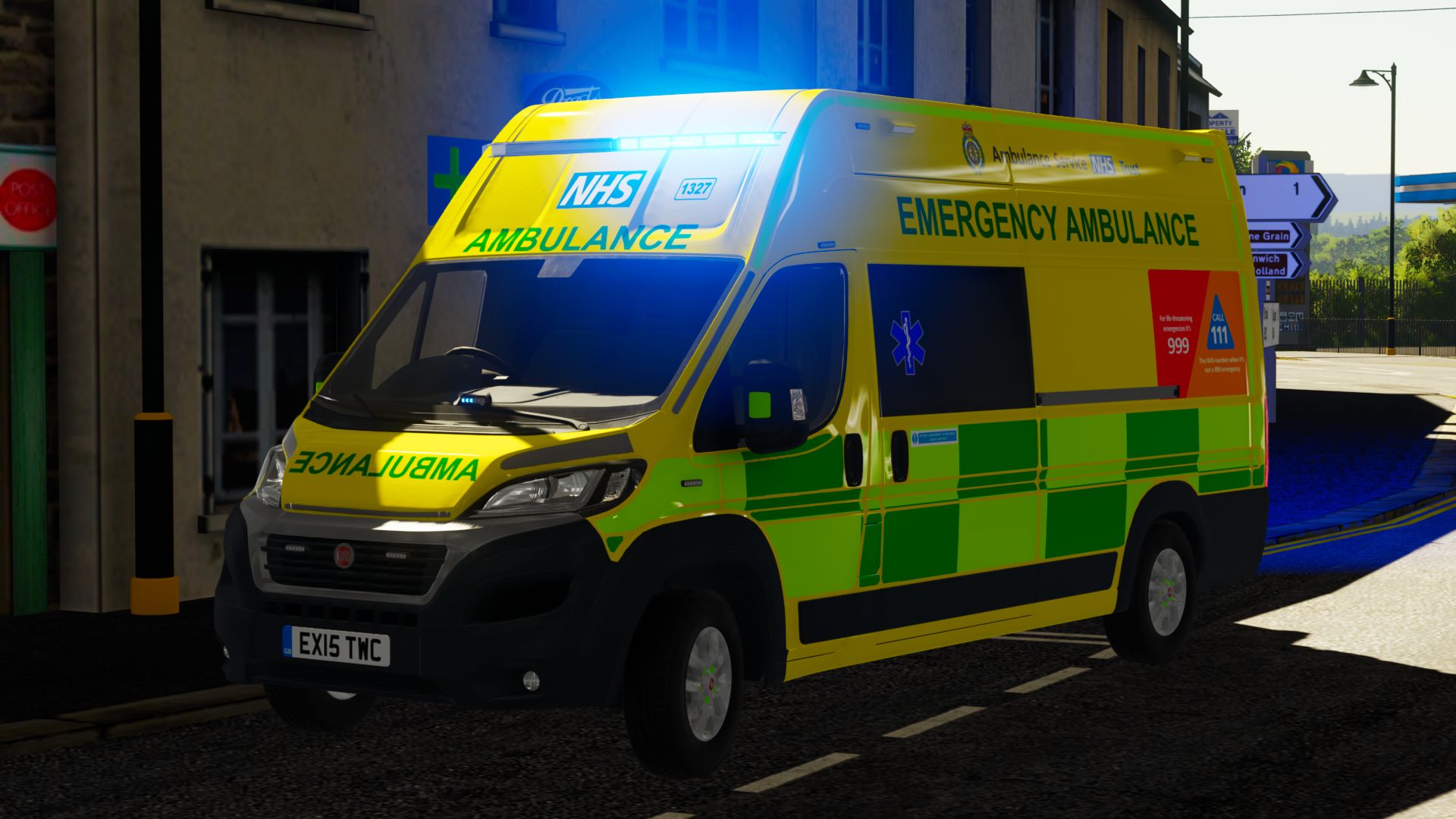 Ambulans Fiata Ducato z 2014 r. w Wielkiej Brytanii