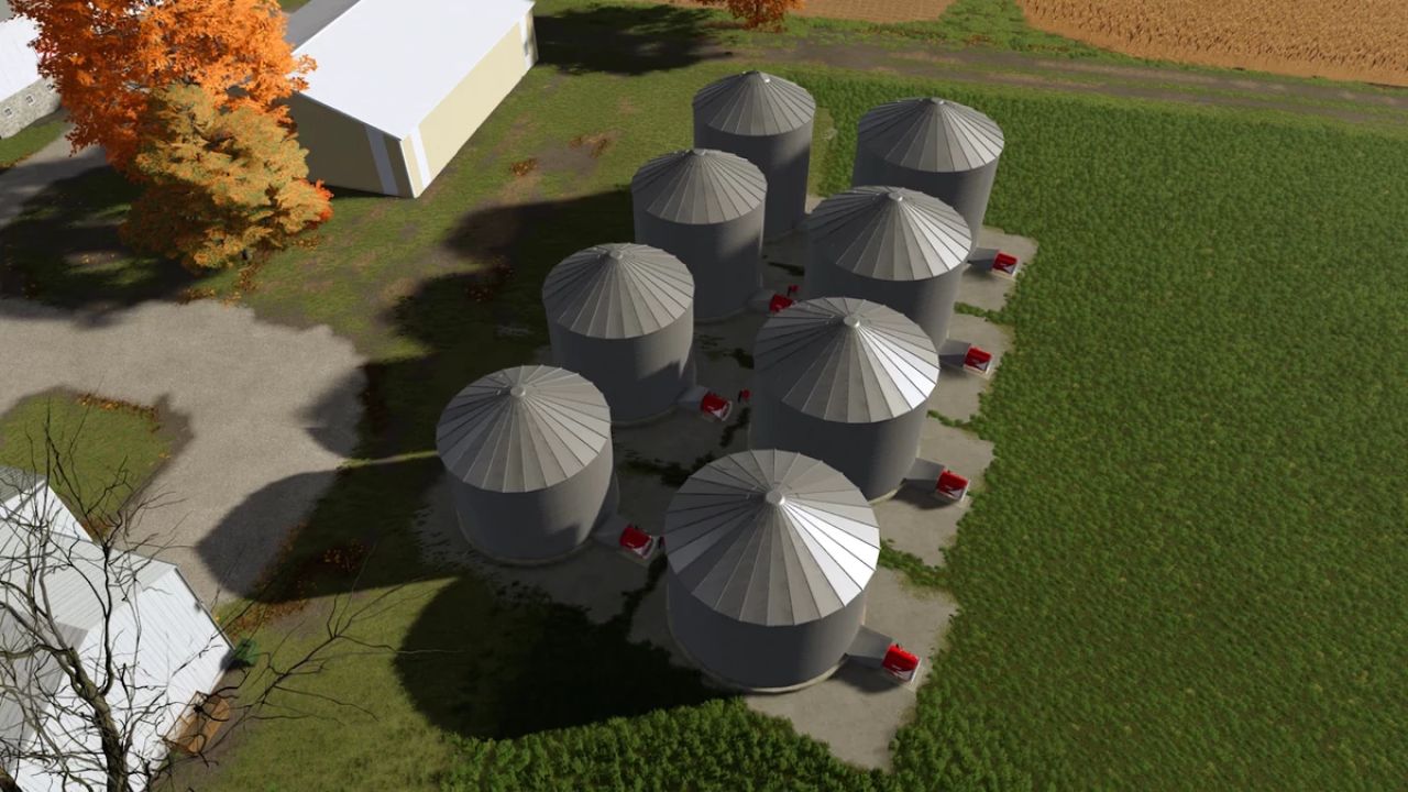24 to 27 foot grain silos