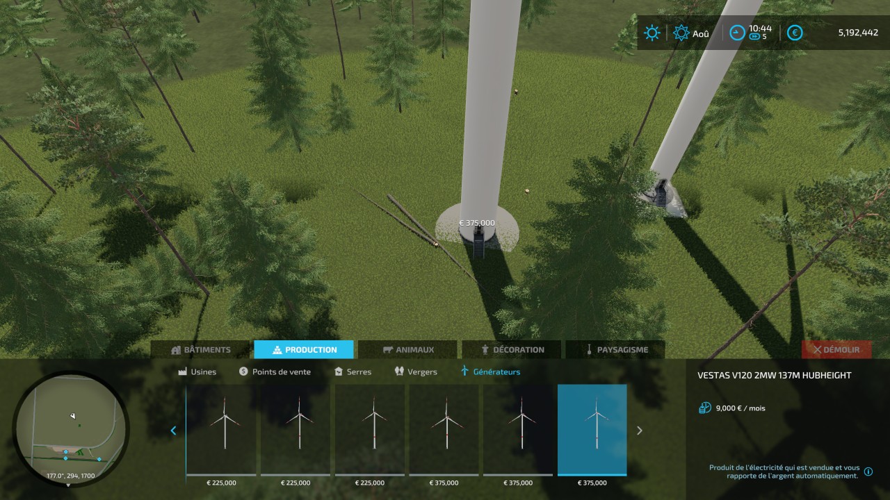 Pacote de turbina eólica de 2 MW