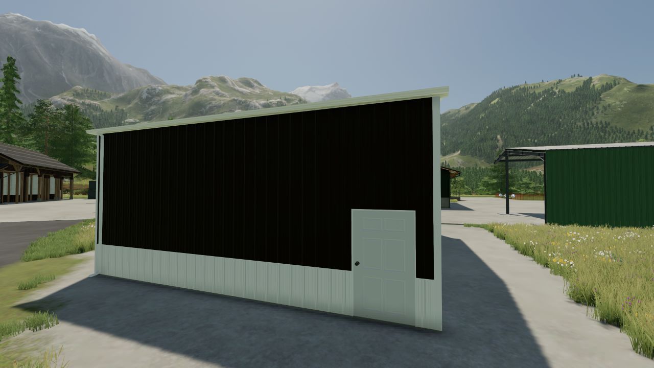 32x40 Schuppen mit Veranda