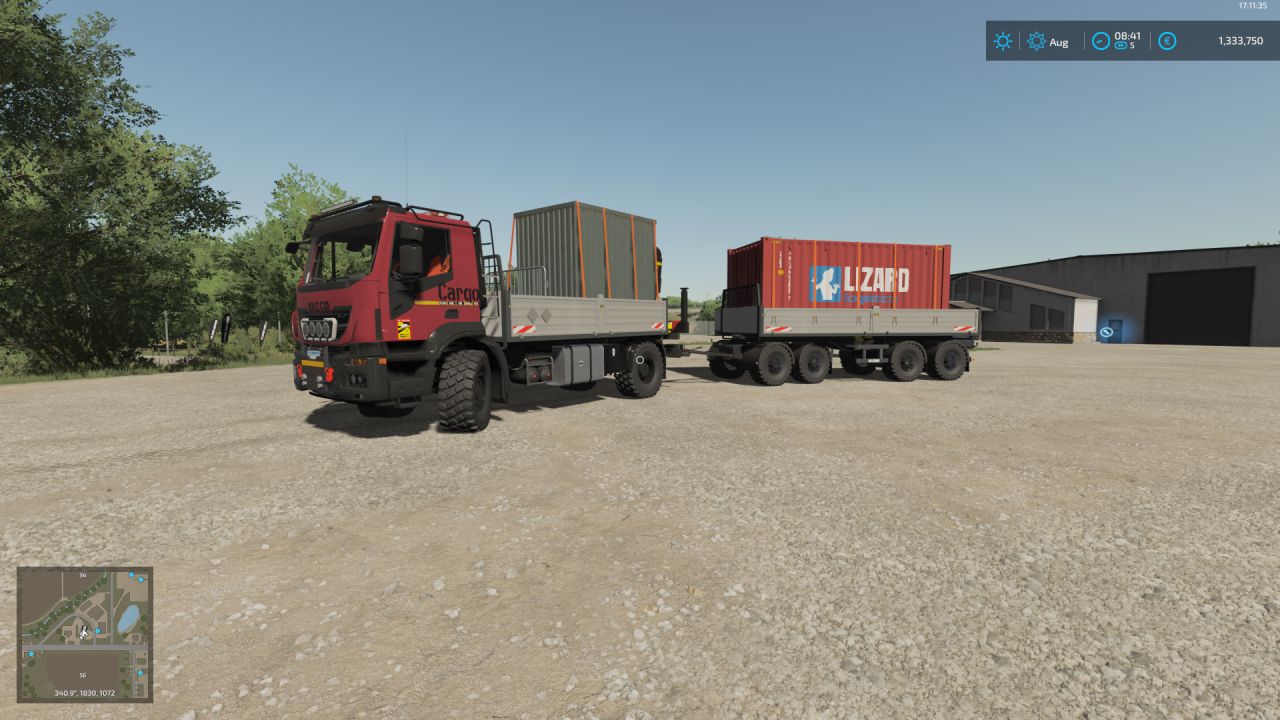 4 axles european style autoload trailer