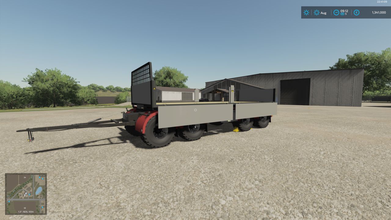 4 axles european style autoload trailer