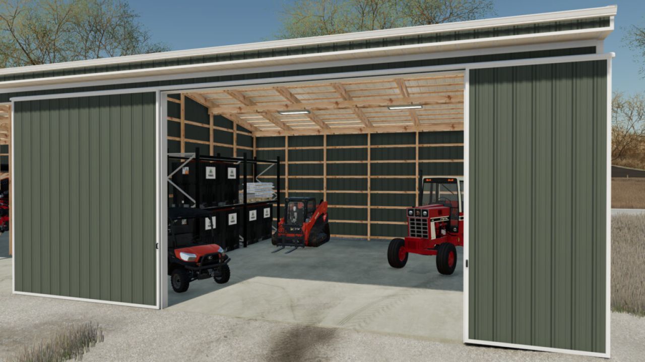 40x120 Implement Shed