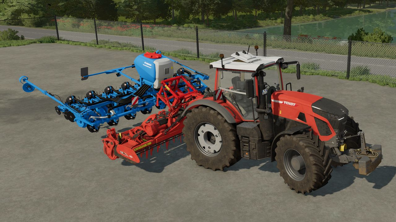 6m rotary harrow + linkage