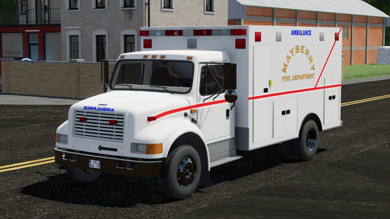 90s International Ambulance