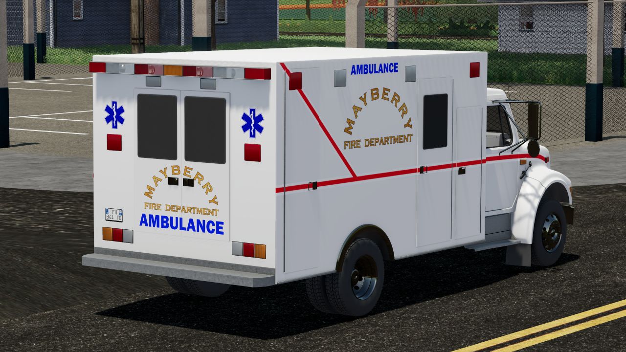 90s International Ambulance