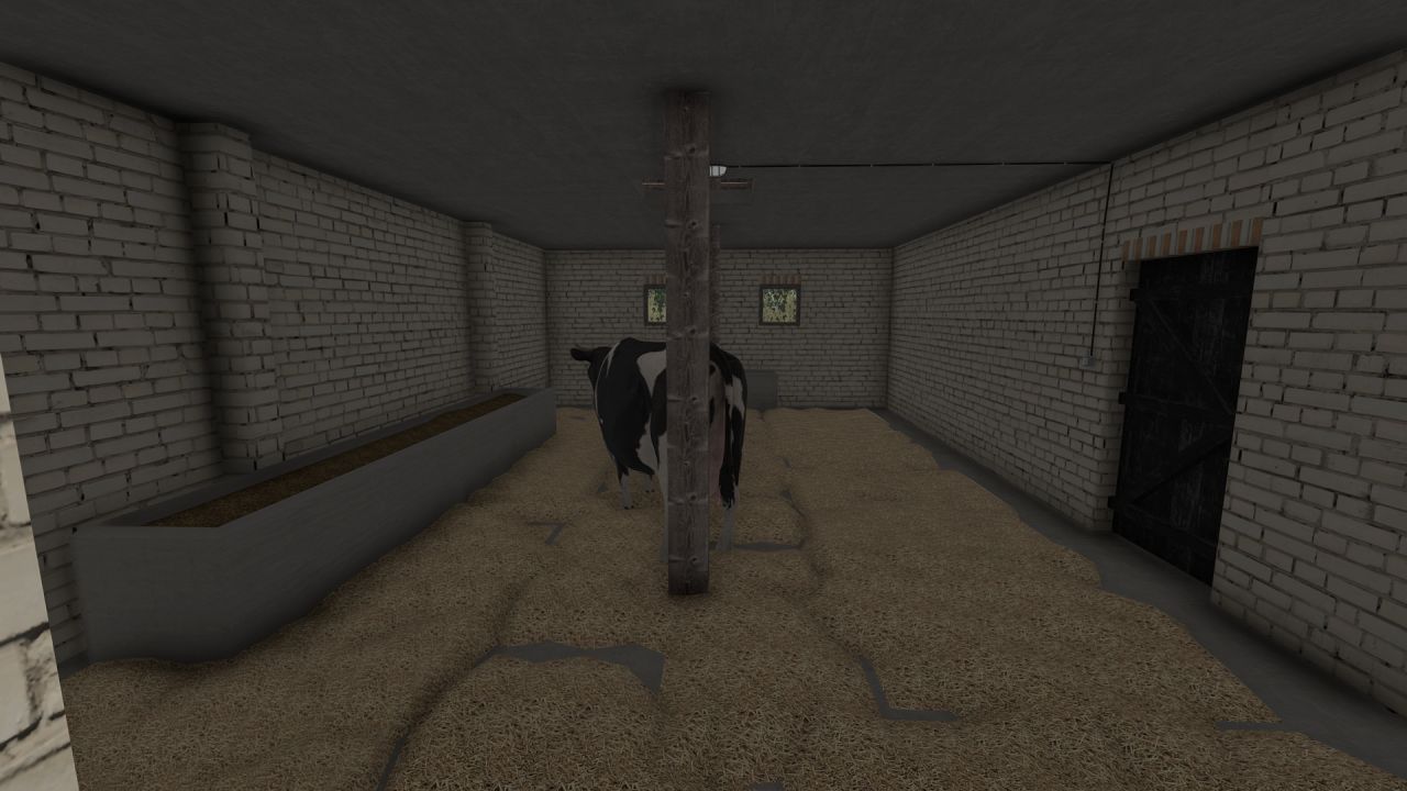 A small barn and cowshed