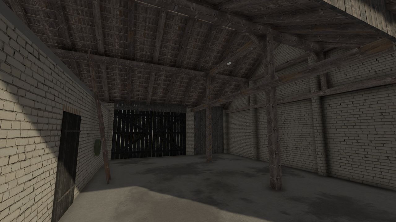A small barn and cowshed