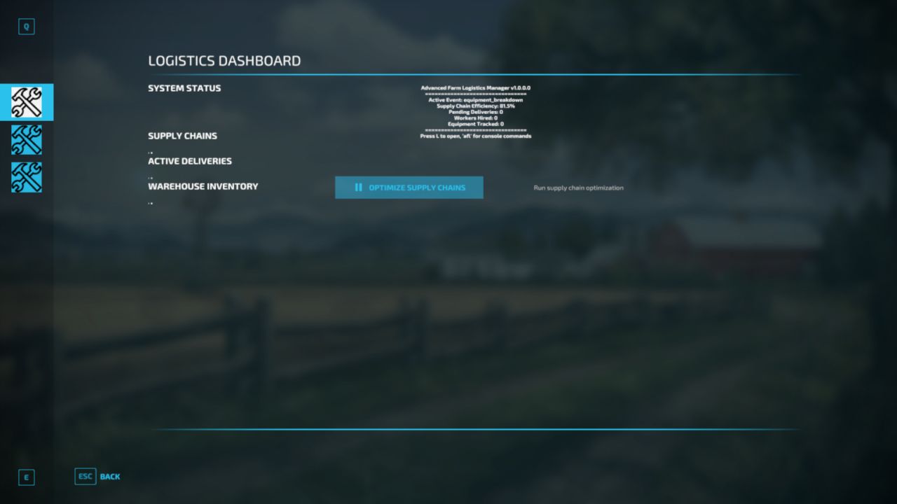 Продвинутый менеджер по логистике фермы