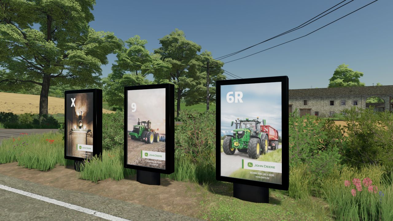 Vitrines publicitaires John Deere 23 I